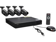 Q See 8 Channel Full HD 1080p Security System with 4 AHD 1080p Day Night Bullet Cameras QTH83 4CN