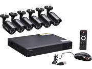 Q See 8 Channel Full HD 1080p Security System with 6 AHD 1080p Day Night Bullet Cameras QTH83 6CN