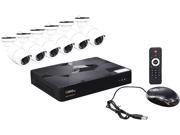 Q See 8 Channel PoE IP Surveillance System with 6 Full HD 1080p Cameras QT868 6BC