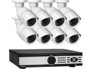 Q See 4MP PoE IP Camera Security System 16 Channel NVR and 8x 4MP Full HD 2560x1440 pixels Day Night In Outdoor PoE IP Cameras No HDD Included