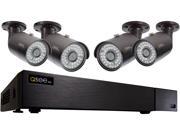 Q See 4MP Resolution 4K Output Surveillance Security Camera System 8 Ch. Analog HD DVR 4 x 4MP Bullet Camera No HDD Included