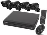 KGuard KG-OT401-4FW426A-500G 4 Channel DVR Security System & 4 Cameras 480 TVL with Smartphone and Tablet Remote viewing