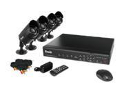 Zmodo PKD-DK40107 4 Channel H.264 Level Kit Solution Indoor/outdoor IR Security Cameras