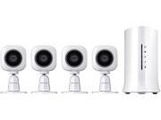 Home8 Mini Cube HD Camera 4 Pack 720p HD Security Camera with Motion Detection Night Vision and 2 Way Audio