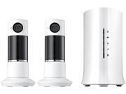 Home8 Twist HD Camera 2 Pack 720p HD Security Camera with 300 Degree Pan Motion Detection Night Vision and 2 Way Audio