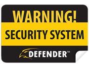 Defender SP100 ST 4 Pack of Window Warning Stickers with UV fade Protection