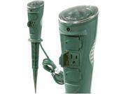 Amertac Tm17dolb Outdoor 3-outlet Daily Self-adjusting Photocell Stake Timer
