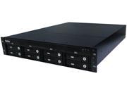 NUUO NT 8040RP 250Mbps Throughput NVR Standalone 4ch 8bay rackmount Redundant Power Supply