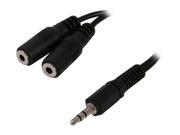 Rosewill RCW H9010 3.5mm Stereo Splitter Cable 6 Inches