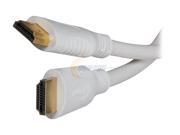AMC HDM HDM HSE6WT 6 ft. HYPER SERIES White High Speed HDMI® Cable with Ethernet Gold Plated Connector