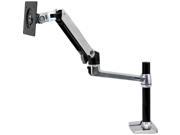 ERGOTRON 45 295 026 LX Desk Mount LCD Arm with Tall Pole Mounting Kit for LCD Display Aluminum