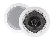 PYLE PD IC51RD 2 CH 5.25 Two Way In Ceiling Speaker System Pair