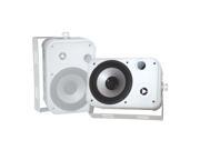 PYLE PD WR50W 2 CH 6.5 Indoor Outdoor Waterproof White Speakers Pair