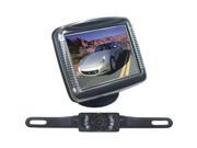 PYLE 3.5 Monitor w License Plate Mount Night Vision Rearview Camera