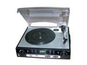 PYLE PLTTB9U USB Turntable with Direct-to-digital USB/SD Card Encoder & Built-in AM/FM Radio