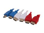 Link Depot LD HS 3PACK 6 ft. HDMI® Value 3 Pack 3 Color Cables for Easy Identification