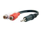 Cables To Go 40422 6 Value Series One 3.5mm Stereo Male to Two RCA Stereo Female Y Cable