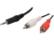 Cables To Go 40423 6 ft. Value Series One 3.5mm Stereo Male to Two RCA Stereo Male Y Cable