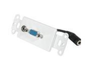 C2G 37091 VGA and 3.5mm Audio Pass Through Wall Plate