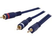 Cables To Go 40613 3 ft. Velocity One 3.5mm Stereo Male to Two RCA Stereo Male Y Cable
