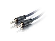 C2G 40517 35 ft Plenum Rated 3.5mm Stereo Audio Cable with Low Profile Connectors