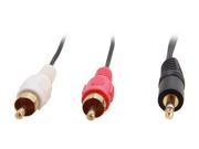 StarTech MU3MMRCA 3 ft. Stereo Audio Cable 3.5mm Male to 2x RCA Male