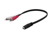 Insten 675741 8 3.5mm Stereo to 2 RCA F M Cable