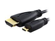 Insten 675494 6 ft. Gold Plated High Speed Micro HDMIÂ® to High Speed Standard HDMIÂ® Cable 2 Pack