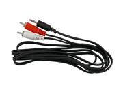 Insten 675380 6 ft. 2 x 3.5mm Audio Stereo to 2 RCA Male Y Splitter Cable