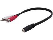Insten 1044541 8 2X 3.5mm Stereo to 2 RCA F M Cable