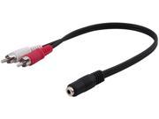 Insten 1044543 8 4X 3.5mm Stereo to 2 RCA F M Cable