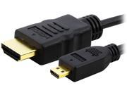 Insten 1131967 6 ft 1X High Speed HDMI A to D with Ethernet Ver2