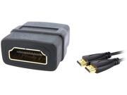 Insten 357086 10 ft. High Speed HDMI Cable w HDMI F F Adapter