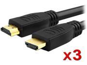 Insten 730949 25 ft. 3 x High Speed HDMI Cable with Ethernet