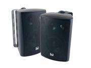 Dual LU43PB 4 Indoor Outdoor 3 Way Dynamic Loudspeakers Black Pair