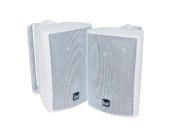 Dual LU43PW 4 Indoor Outdoor 3 Way Dynamic Loudspeakers White Pair