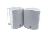 Dual LU53PW 5.25 Indoor Outdoor 3 Way Dynamic Loudspeakers White Pair