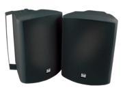 Dual LU53PB 5.25 Indoor Outdoor 3 Way Dynamic Loudspeakers Black Pair