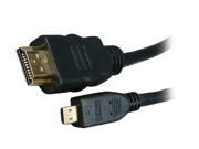 BYTECC HM MICRO3K 3 ft. HDMI Male to HDMI micro Male High Speed Cable with Ethernet