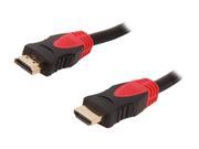 HDM MMBB DSE6BKR 6 ft. Ultra Series Dual Tone Black Red Extreme High Speed HDMI Cable with Ethernt Golld Plated Connector