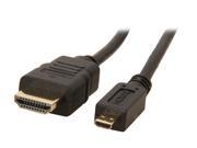 HDM MICROBB10BK 10 ft. High Speed Micro HDMI to HDMI Cable with Gold Plated Connector