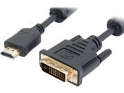 Coboc EA HD2DVI 10 BK 10 ft. 30AWG High Speed  HDMI to DVI D Adapter Cable w Ferrite Cores