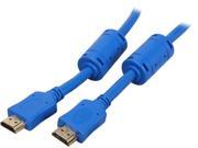 Coboc EA HDAC 3 BL 3 ft. blue color 28AWG High Speed HDMI w Ethernet Certified Cable w Ferrite Cores