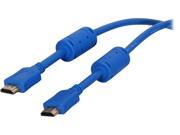 Coboc EA HDAC 10 BL 10 ft. blue color 28AWG High Speed HDMI w Ethernet Certified Cable w Ferrite Cores