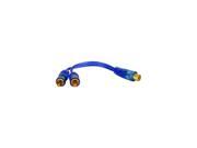 DB Link JLY2MZ Jammin Blue 2 Male To 1 Female RCA Y Adapter