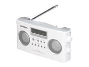Sangean FM Stereo RBDS AM Digital Tuning Portable Stereo Radio White PR D5 White