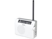 Sangean FM AM Compact Analogue Tuning Portable Receiver White PR D6WH