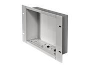 Peerless AV IBA2 W Recessed Cable Management and Power Storage Accessory Box White