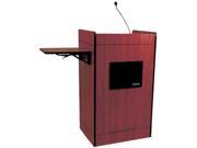 AmpliVox SS3230 MH Mahogany Multimedia Computer Lectern with sound system