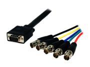 Comprehensive VGA15P 5BJ 2HR 2 ft. HD15 to 5 BNC Cable PRO